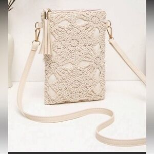 Bohemian Straw Woven Crossbody Bag